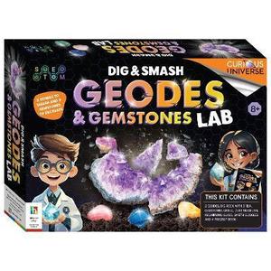 Science S T E A M: Curious Universe Science: Dig & Smash Geodes Kit