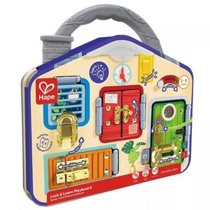 Early Development Toys: Hape: Lock & Learn Playboard