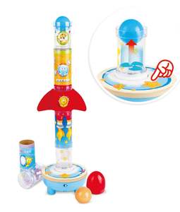 Activity Learning Baby Toys: Hape: Rocket Ball - Air Stacker Set