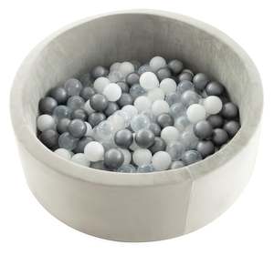 Activity Learning Baby Toys: Ball Pit with 200 Play Balls - Grey