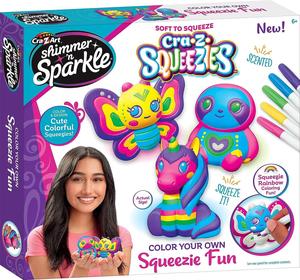 Art Crafts: Shimmer N Sparkle: Squeezies - Color Your Own Squeezie Fun