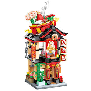 Building Sets and Blocks-Non LEGO: Keeppley City Corner Hotpot Restaurant