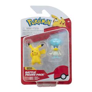 Pokemon Battle Figure Pack - Quaxly & Pikachu
