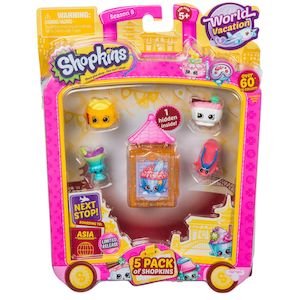 Shopkins: Shopkins Series 8 World Vacation Asia 5 Pack Assorted Styles
