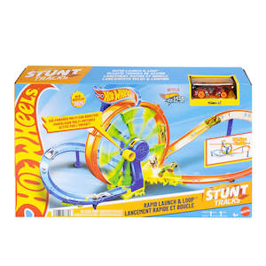 Hot Wheels: Hot Wheels Stunt Tracks Rapid Launch & Loop Playset