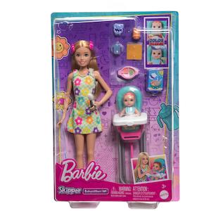 Barbie: Barbie Skipper Babysitters Inc. Doll & Accessory - Blonde Hair & High Chair
