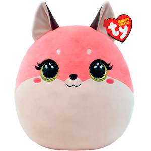 Ty Beanie: Ty Squishy Beanies 35cm - Roxie Pink Fox