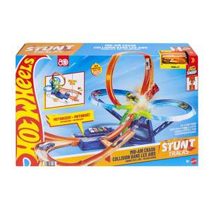 Hot Wheels Stunt Tracks Mid-Air Crash Playset
