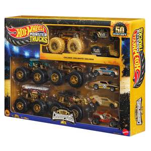Hot Wheels Monster Trucks Bigfoot Trophy Champions Multipack