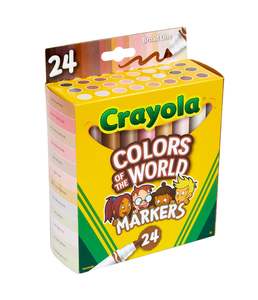 Crayola Colours Of The World Markers 24 Pack