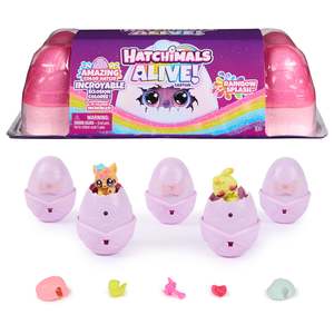 Hatchimals: Hatchimals Alive! Rainbow Splash Egg Carton
