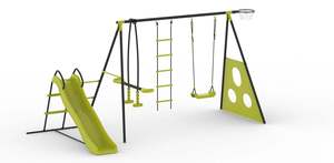 Playworld: Active Swing Set With Slide