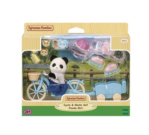 Sylvanian Families: Sylvanian Families Cycle & Skate Accessories Set - Panda Girl