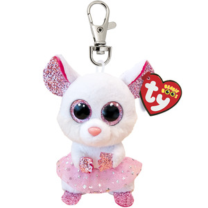 Ty Beanie: Ty Beanie Boo Clip - Nina White Ballerina Mouse