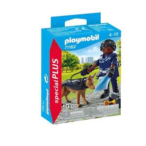 Playmobil: Playmobil Policeman With Sniffer Dog