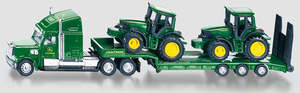 Siku 1837 1:87 John Deere Freightliner With 2 John Deere Tractors