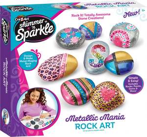 Shimmer N Sparkle: Cra-Z-Art Shimmer 'N Sparkle Metallic Mania Rock Art