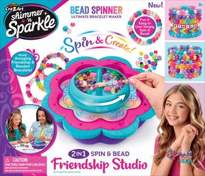 Cra-Z-Art Shimmer 'N Sparkle 2 In 1 Spin & Bead Friendship Studio