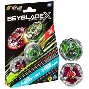 Beyblade X Chain Incendio 5-60HT and Arrow Wizard 4-60N Dual Pack Set