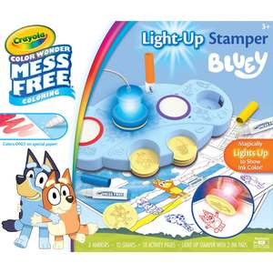 Crayola Color Wonder Magic Light Up Stamper Kit Bluey