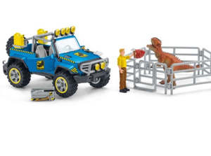 Schleich: Schleich Dinosaurs Off-Road Vehicle With Dino Outpost Set