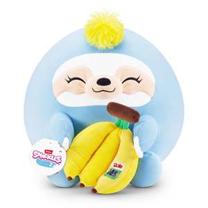 Zuru: ZURU Snackles 8 Inch Series 2 Plush - Sloth & Dole (Banana)