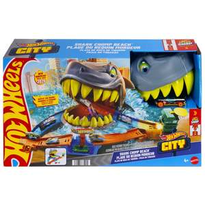 Hot Wheels: Hot Wheels City Shark Chomp Beach Playset