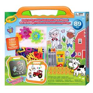 Crayola Ready-to-Play Double-Sided Board & Farm Playset