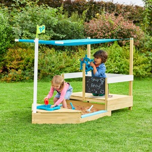 All: TP619 Ahoy Wooden Play Boat Sandpit