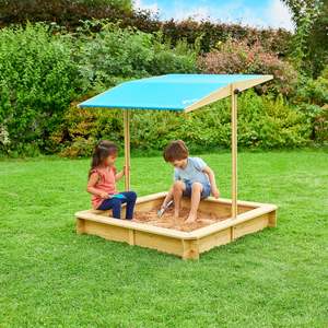 All: TP275 Wooden Sandpit with Canopy Roof