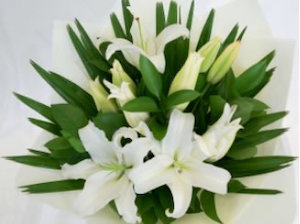 Bouquets: White Lily Bouquet