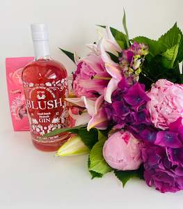 Birthday: Tickled Pink - Bouquet & Blush Gin Gift Pack
