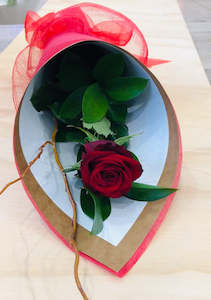 Valentines Day Single Red rose