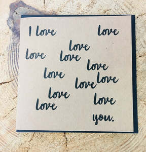 I Love Love Love you Gift Card