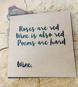 Poems are hard gift Card