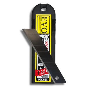 Blades: KDS EVO Sharp Edge Blades - 18mm - Black (x50)