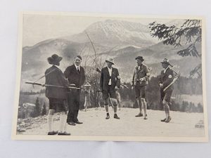 WWII German Hitler Photo Card