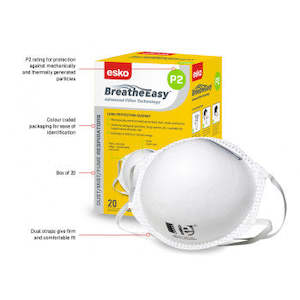 Dust Mask-Esko P2 Breathe Easy 20pk
