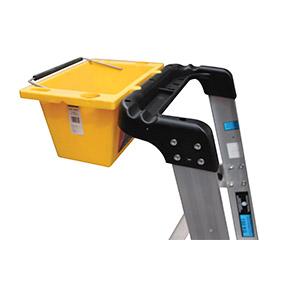 Easy Access clip-on ladder tool bucket