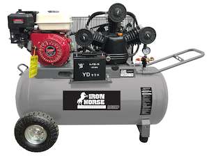 Machinery: 8HP Electric Start Petrol Compressor w/ 120L Tank