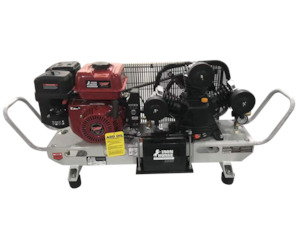 8HP Electric Start Petrol Compressor - Base Mounted