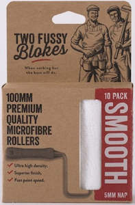 Paint Rollers Trays Poles Drop Sheets: Roller Sleeve-Two Fussy Blokes Mini Microfibre 5mm 10pk