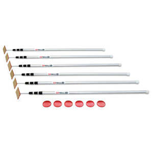 Zipwall: ZipWall Spring Loaded pole 1.4 - 3.7m 6 pack