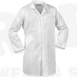 Products: 380013W P/C L/S Domed Front Food Dust Coat