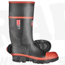 Mens Knee Length Red Band Safety Gumboot