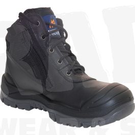 461020 Mongrel Zip-Side Safety Boot with Scuff Cap