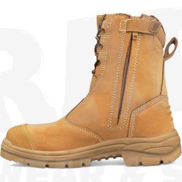 55385 Oliver AT 200mm Hi-Leg Wheat Zip Sided Boot