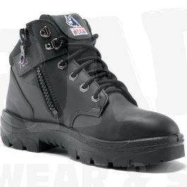 Products: Parkes 512758 Women Steel Blue Zipside Safety Boot