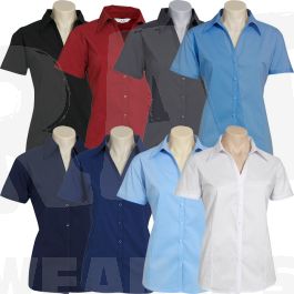 LB7301 Ladies Short Sleeve Stretch Metro Shirt