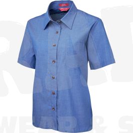 4LICS JB Ladies TLC Indigo Short Sleeve Shirt